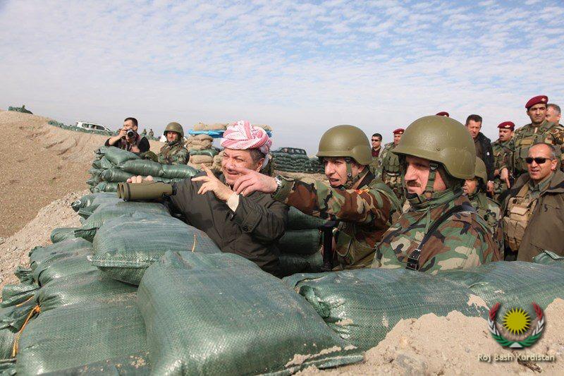President Barzani Visits Peshmerga in Kerkuk