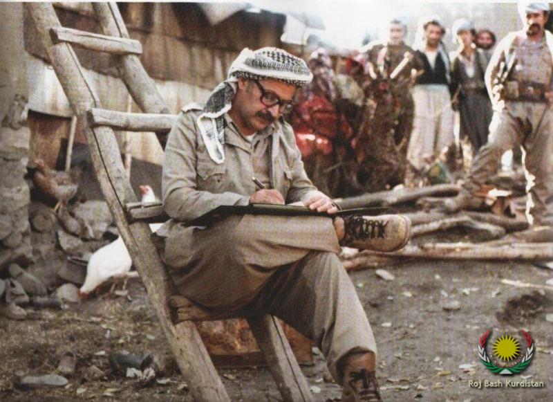 Jalal Talabani writing